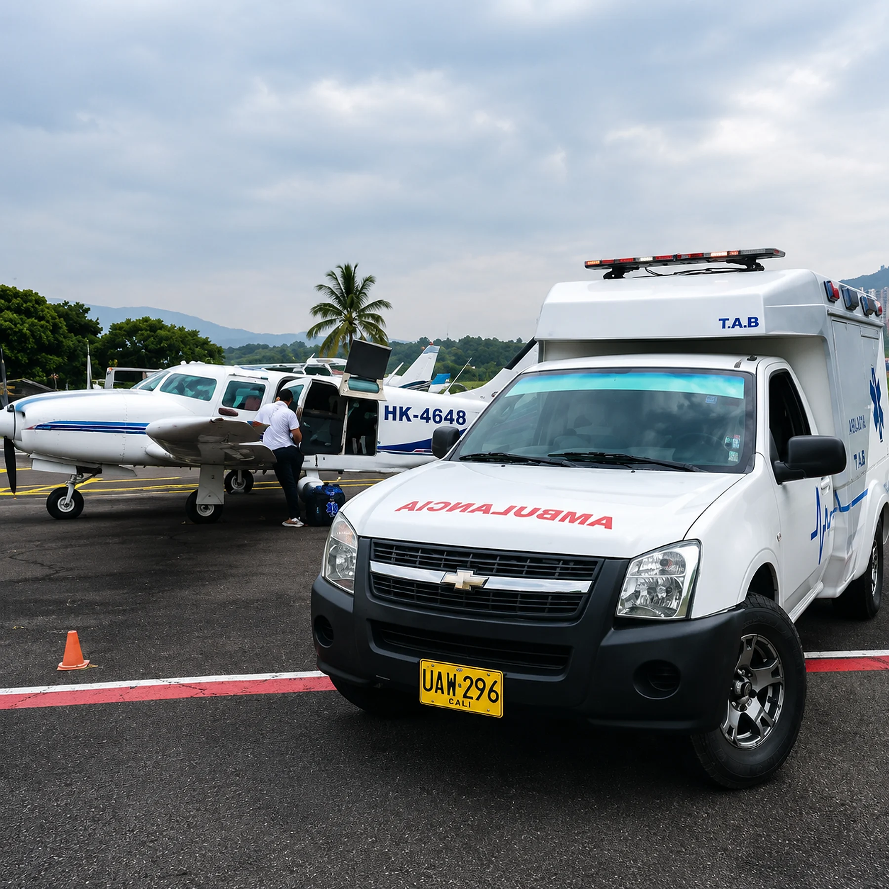 Ambulancia terrestre y aérea de IPS PORLASALUD